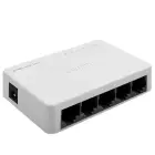 Qoltec Network SWITCH | 5 x RJ45 port | 100Mbps | Fast Ethernet | LAN Foto 1