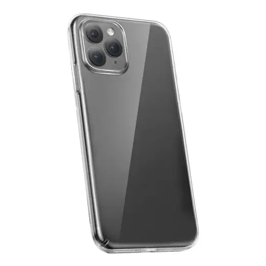 Case Baseus Crystal Series защитное стекло для телефона iPhone 11 Pro Max прозрачное с комплектом для чистки Фото num