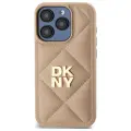 DKNY DKHCP15LPQDSLE iPhone 15 Pro 6.1"    beżowy|beige Quilted Stack Logo — Фото 3