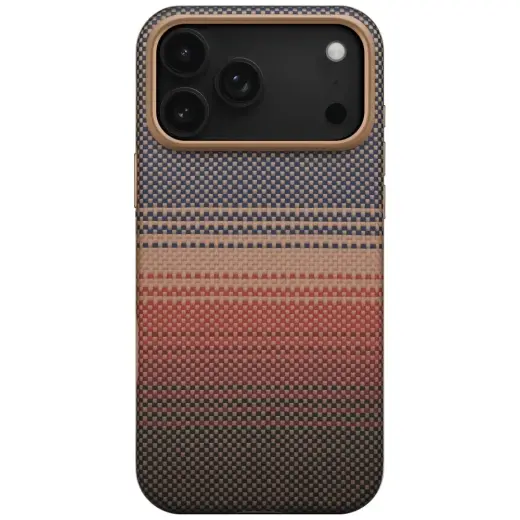 Case PITAKA Aramid UltraGuard Moonrise MagSafe for iPhone 17 Pro Max sunset Foto 2