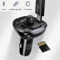 USAMS Zestaw głośnomówiący C21 z transmiterem FM, Bluetooth 5.0, MP3, 2xUSB 3,4A czarny|black CC115GC01 (US-CC115) Photo