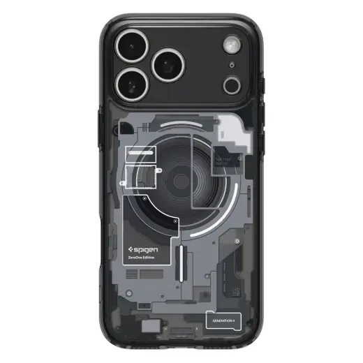 Spigen Ultra Hybrid чехол с поддержкой MagSafe для телефона iPhone 17 Pro Max черный Фото num