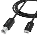 Wozinsky WKDDY2S USB-B - USB-C Cable 2m - Black Foto 1