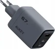 AUKEY PA-C3 Comet Mix 67W USB-C PD 3.0 3-Port Fast GaN Wall Charger PA-C3