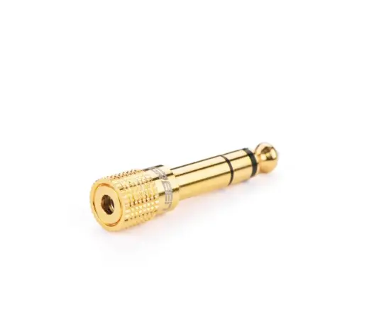UGREEN 20503 Adapter 6.5 mm jack to 3.5 mm mini jack (golden) Photo