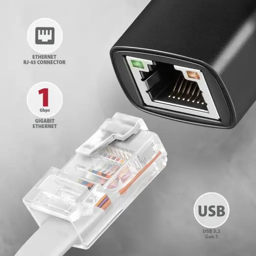 ADE-AR, USB-A 3.2 Gen 1 LAN adapter 1Gbit Фото num