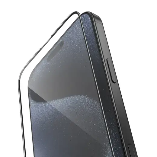 Borofone Tempered glass BF8 Diamond Armor Full Screen 5D Large Arc for Iphone 16 Pro/17 - 10 pieces Foto 3