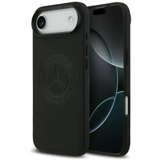 Etui Mercedes Leather Vintage Logo        MagSafe do iPhone Air czarny