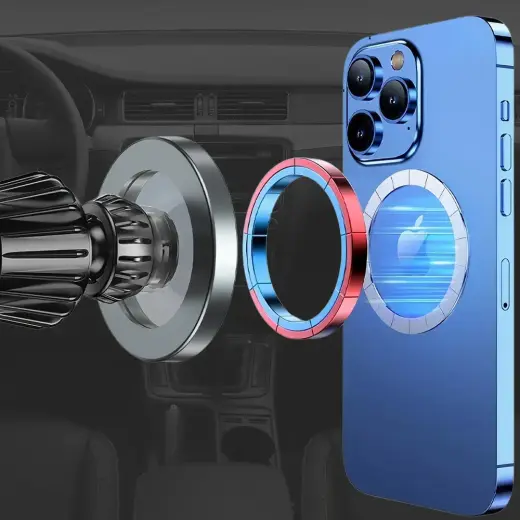 Blavec Car holder BH-16A Carbon magnetic Magsafe to air vent (BH16AC-MAVB) black Foto 4