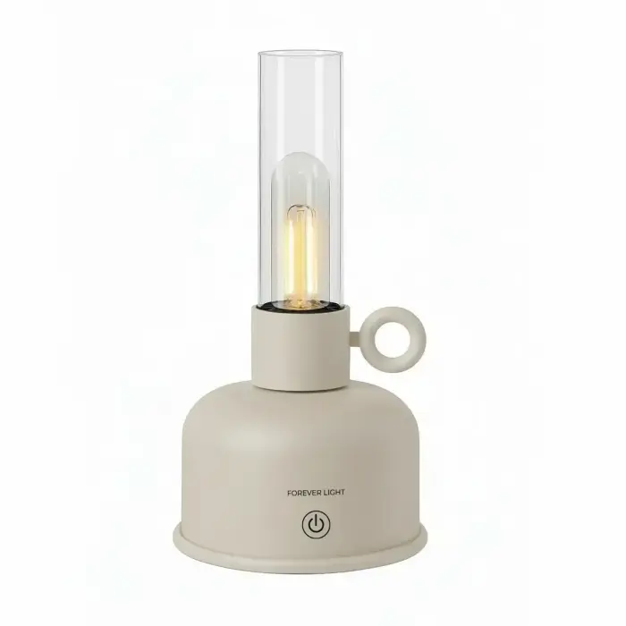 Forever Light Vintage Petroleum LED Lamp FLR-05 Light Beige