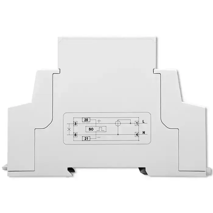 Qoltec Single-phase electronic energy meter | DIN rail | 230V | LCD | 1P | Slim Foto 8