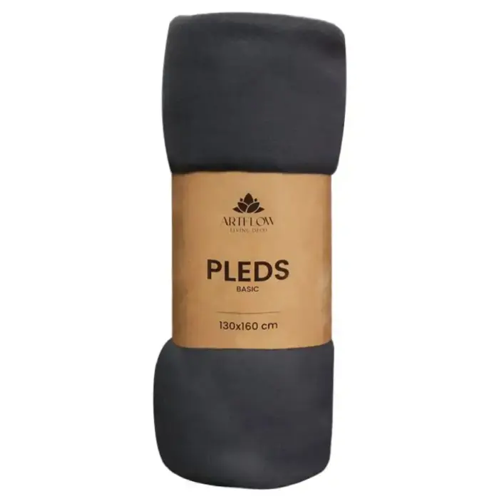 Pleds 130x160cm Basic, pelēks