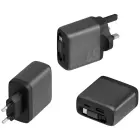 ENERGEA Ampcharge Arc 65 tīkla lādētājs | 65W | PD, QC, PPS, GaN | USB-C, USB-A | ar USB-C uz USB-C vadu komplektā | pelēks — Foto 5