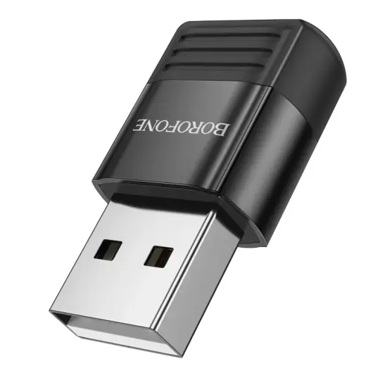 Borofone Adapter BV18 - USB to Type C - black Photo