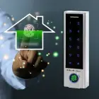 Qoltec Code lock TITAN with fingerprint reader | RFID | BT 4.0 |Code | Card | key fob | Doorbell| IP68 | EM Foto 5