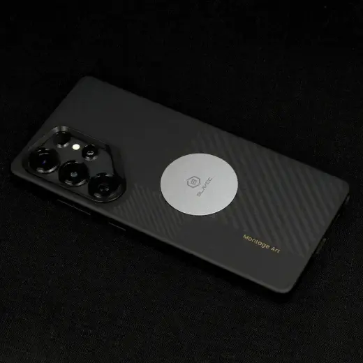 Blavec Metal plate for magnetic holder BM-03 set of 2 pieces round (40mm) black and silver Foto 3