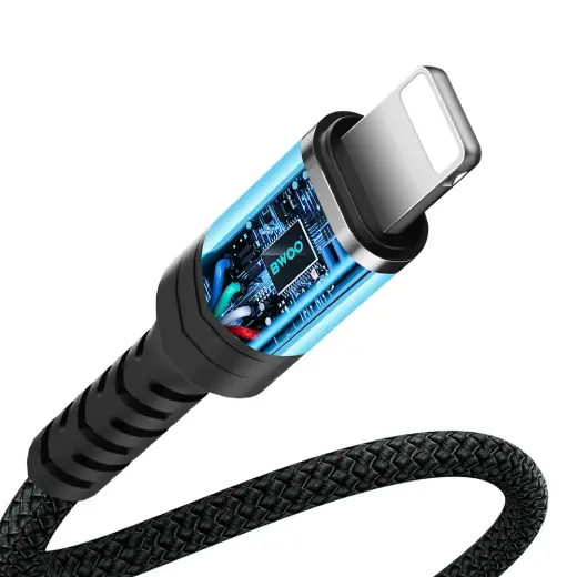 BWOO Adapter AUX 3.5mm - Lightning Black BZ48 Photo