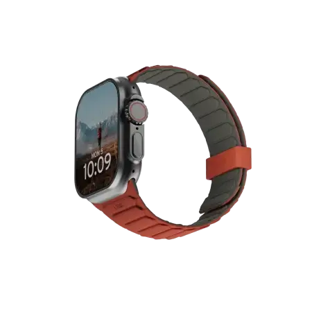 UAG Pathfinder ремешок для умных часов Apple Watch (42/44/45/46/49 mm) | силиконовый | серый/оранжевый