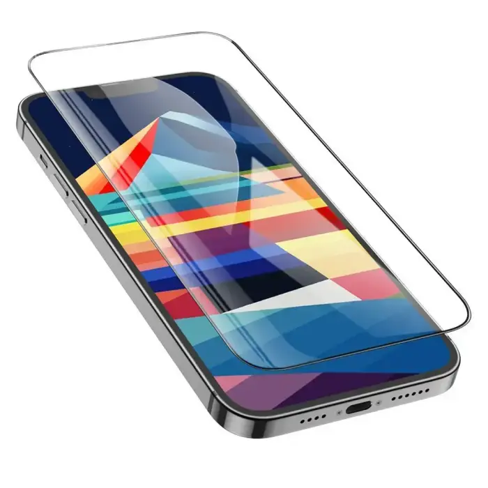 Tempered glass to iPhone 15 PLUS / 16 PLUS Hoco HD 5D Guardian shield 10 pcs G14 black Foto 4