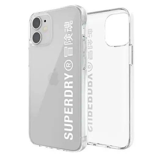 SuperDry Snap iPhone 12 mini Clear Case biały|white 42593 Photo