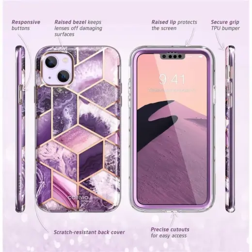 Supcase COSMO IPHONE 14 PLUS MARBLE PURPLE Photo