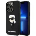 Karl Lagerfeld KLHCP14X3DRKINK iPhone 14 Pro Max 6.7" black hardcase Rubber Ikonik 3D Photo