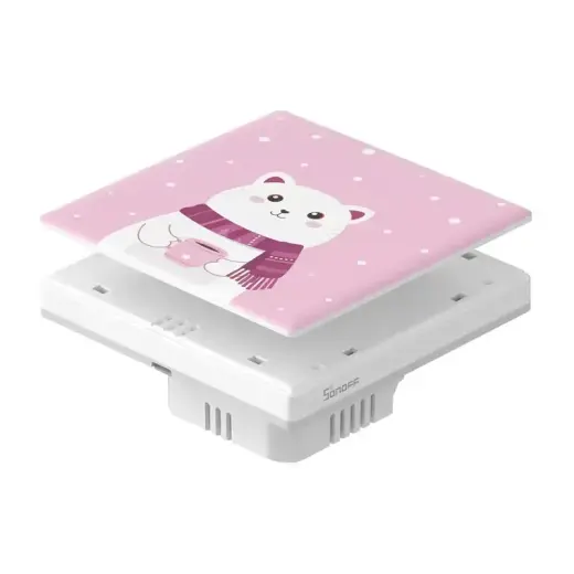 Decorative cover / cap for T5 SONOFF Cartoon 1C touch switch Фото num