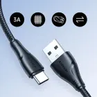 Joyroom Surpass Series A11 USB-A | USB-C 3A cable 0.25 m - black Foto 14