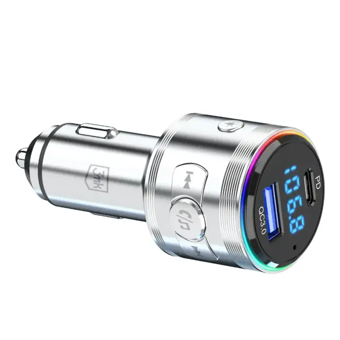Accessories - 3mk Hyper Car Power Transmitter 48W QC PD PPS USB 1C1A Silver Фото num