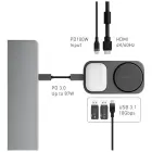 Docking station Energea Widock Plus 7in1 USB-C 3.1 with Qi2 graphite Фото num