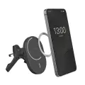 Puro Car Holder with Qi2 Charger, MagSafe Compatible - Black Photo