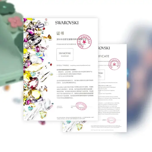 Kingxbar Sweet Series case decorated with original Swarovski crystals iPhone 12 Pro Max green Foto 4