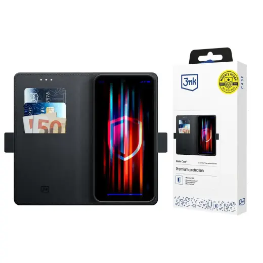3mk Wallet Case for iPhone 17 Pro Max - Black