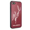 Karl Lagerfeld KLHCI8DLKSRE Signature Glitter Silicone Cover Чехол для Apple iPhone 7 | 8 | SE 2020 Красный — Фото 5