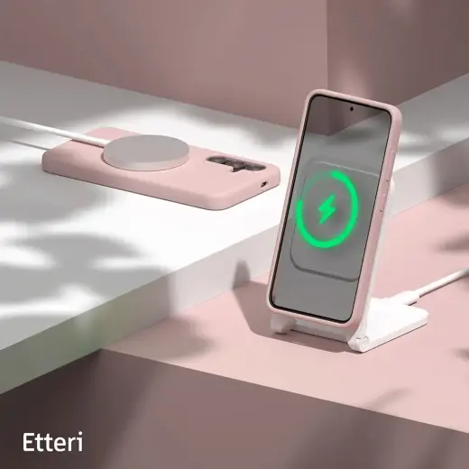 Etteri Silikona telefona maciņš Samsung Galaxy S24 Plus gaiši rozā Foto 7