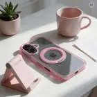 Case for iPhone 11 Frame Circle Stand compatible with MagSafe pink — Photo 3
