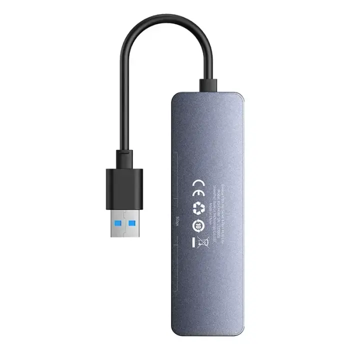Baseus hub USB-A to 4x USB 3.0 | USB-C | gray