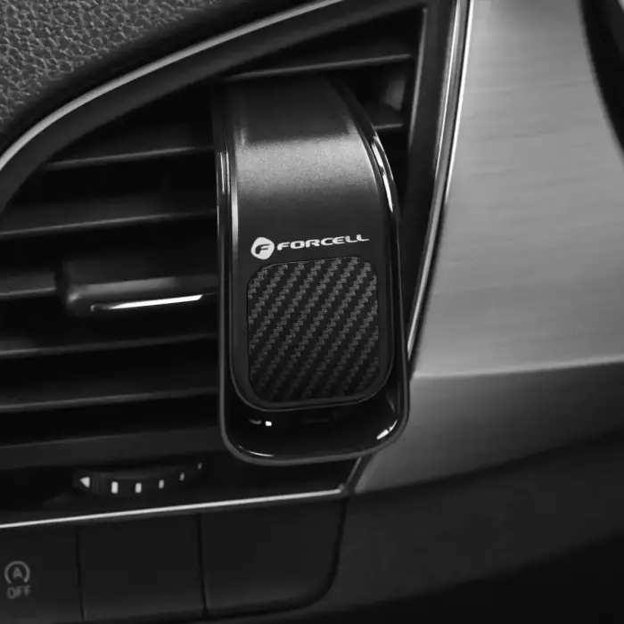 Car phone holder Forcell F-Grip Carbon B060 air vent black Photo