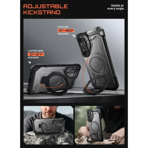 SUPCASE UB GRIP MAG MAGSAFE GALAXY S26 BLACK Foto 4