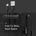 Ugreen 2x self-adhesive 4 cables organizer black (30762) Photo