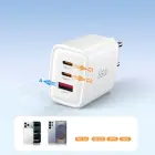 Зарядное устройство Tech-Protect NCA65W-GAN | 65W | PD, QC, GaN | USB-C, USB-A | белое — Фото 7