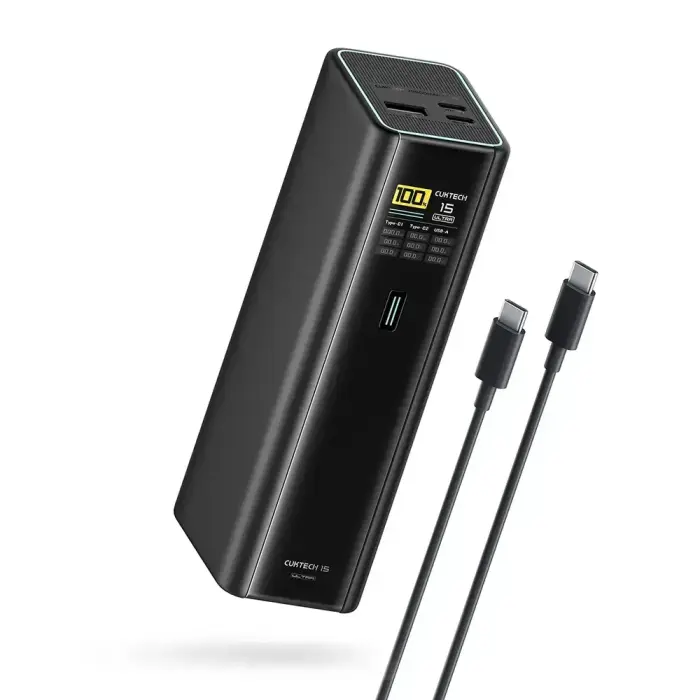 Внешний аккумулятор (powerbank) Cuktech PB200U | 20 000 мА·ч | 210 Вт | USB-C, USB-A | LED дисплей | чёрный