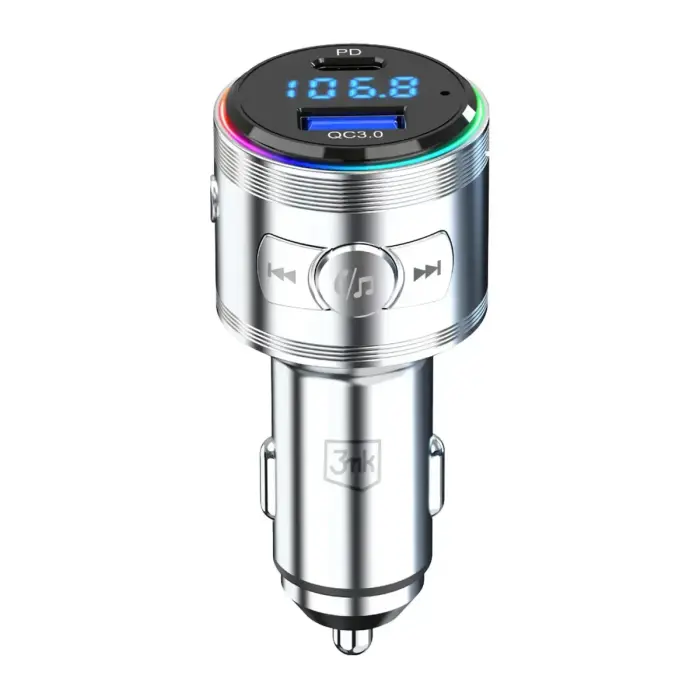 Accessories - 3mk Hyper Car Power Transmitter 48W QC PD PPS USB 1C1A Silver Фото num