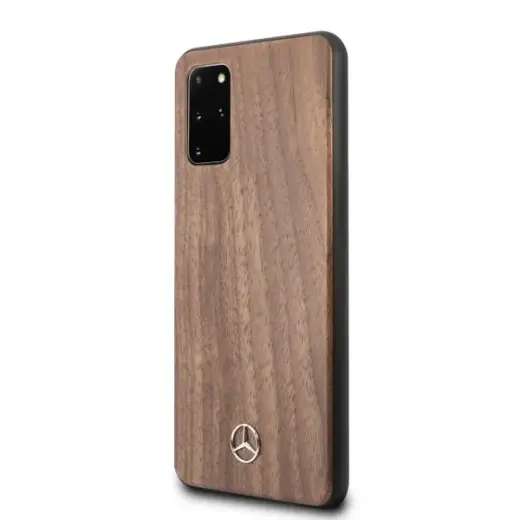 Mercedes MEHCS67VWOLB S20+ G985 hard case brązowy|brown Wood Line Walnut Foto 2