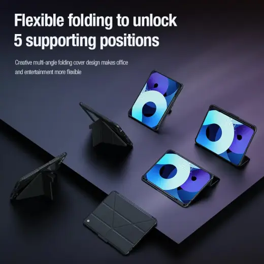 Nillkin Bumper PRO Protective Stand Case Multi-angle for iPad Pro 11 2024 Sapphire Blue Фото num