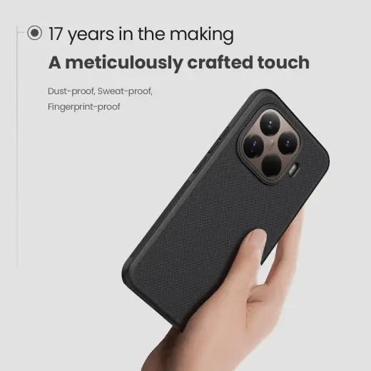 Nillkin Super Frosted PRO Back Cover for Xiaomi 15T Pro Black Foto 2