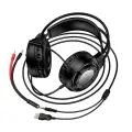 Borofone Headphones BO112 Wave gaming with microphone black Фото num