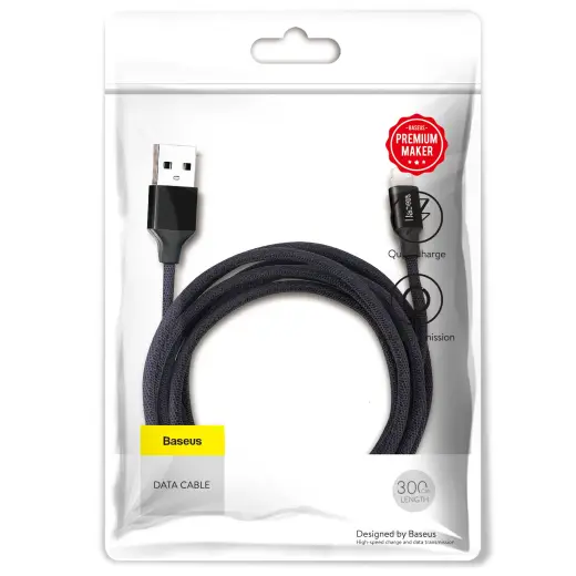 Baseus cable Yiven USB - Lightning 3,0 m 1,5A black Photo