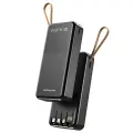 SENDEM P402 ārējais akumulators (powerbank) | 20000 mAh | 12W | USB-C, Lightning, Micro USB, USB-A | melns Foto 3