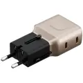 Wall charger Energea TravelGo Adapter 45 2xUSB-C 45W gold-black Photo